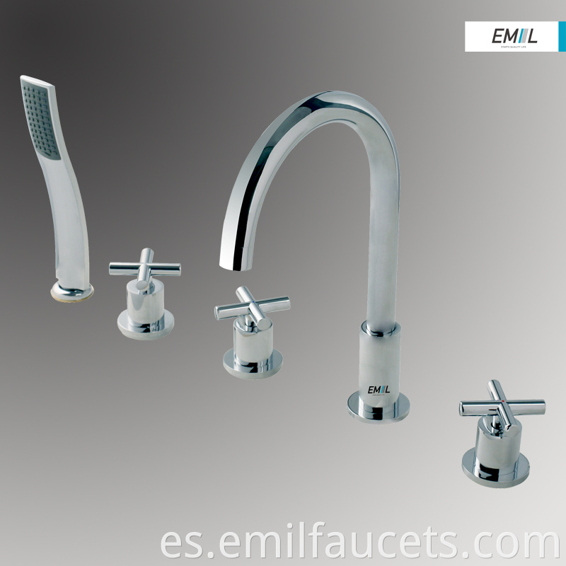 3 handle bathtub faucets